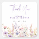 Search for bridal thank you stickers Wildflowers