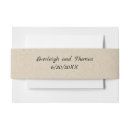 Search for kraft invitation belly bands Country