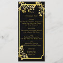 Search for gold foil menus Black and gold