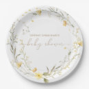 Search for floral plates Wildflower baby shower