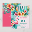 Search for flamingo sweet 16 invitations Hawaiian