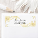 Search for yellow daisy return address labels Daisies