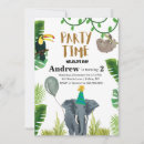 Search for wildlife birthday invitations Jungle