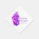 Search for purple orchid napkins Watercolor