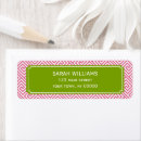 Search for bright pink return address labels Contemporary