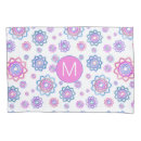 Search for pink flowers pillowcases Flower pattern