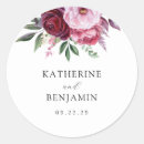Search for pink floral wedding stickers Rustic