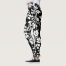 Search for black and white flowers leggings Trendy