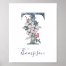 Search for monogram t posters Watercolor