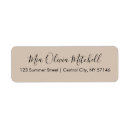 Search for ecru return address labels Simple