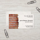 Search for brick layer business cards Architect