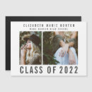 Search for magnet graduation invitations Black and white