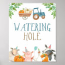 Search for farm animals birthday posters Watering hole