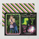 Search for unicorn and dinosaur birthday invitations For kids