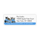 Search for rescue cats return address labels Cute