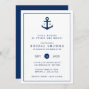 Search for anchor bridal shower invitations Simple