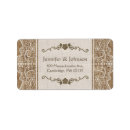 Search for western wedding return address labels Rustic country