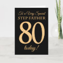 Search for black and gold 80th birthday cards 80 years old