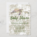 Search for turtle baby shower invitations Green