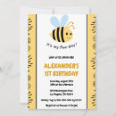 Search for happy first bee day invitations For kids