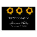 Search for sunflower numbers table cards Black