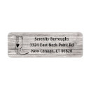 Search for cowboy return address labels Wood