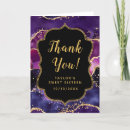 Search for purple and gold thank you cards Sweet sixteen
