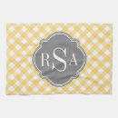 Search for yellow and gray placemats Monogrammed