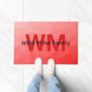 Search for cool modern doormats Red