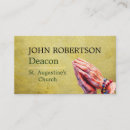 Search for pastor business cards Simple