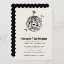 Search for disco wedding invitations Black