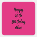 Search for pink happy birthday stickers For her