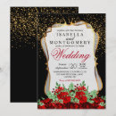 Search for rose gold confetti wedding invitations Black