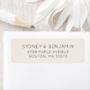 Search for ivory wedding return address labels Modern