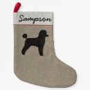 Search for black dog christmas stockings Poodle
