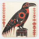 Search for raven bird stickers Red
