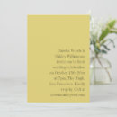 Search for yellow wedding invitations Minimalist