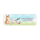 Search for baby farm animals return address labels Pink