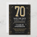 Search for 70th birthday save the dates Black