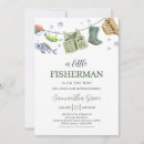 Search for fishing baby shower invitations Little fisherman