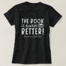 Search for funny book club tshirts Typography