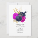 Search for magenta and gold invitations Flowers