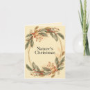 Search for nature inspired christmas cards Botanical