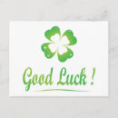 Search for 4 leaf clover postcards Green