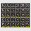 Search for 10th birthday wrapping paper 10 years old