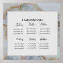 Search for unique wedding seating charts Gold