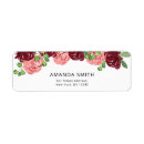 Search for fall floral return address labels Baby shower