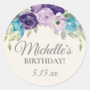 Search for purple and blue stickers For her