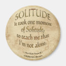 Search for solitude magnets Alone