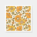 Search for vintage floral napkins Orange
